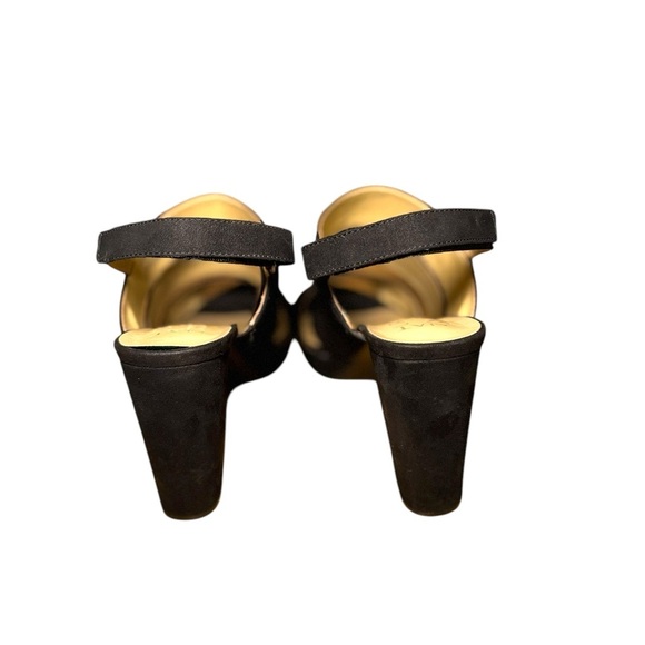 Naturalizer Black Strappy Block Heels - Picture 5 of 7